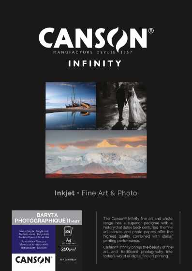 Canson Baryta Photographique II Matt 310gsm