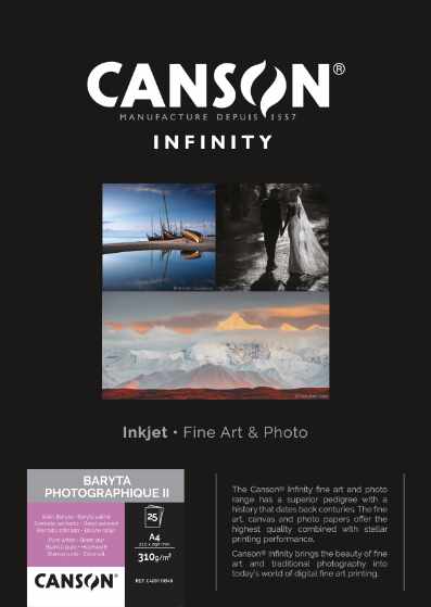 Canson Baryta Photographique II 310gsm